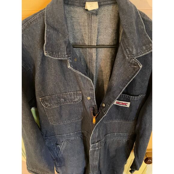 Vintage Big Mac Denim Coveralls 42L USA Made Workwear Mechanic Jumpsuit - Picture 11 of 13
